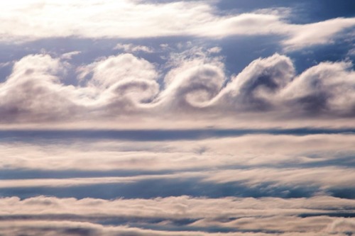 Kelvin Helmholtz clouds