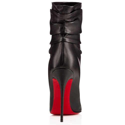 Sale red bottom heels-christian louboutin Ishtar 120mm booty black leather
