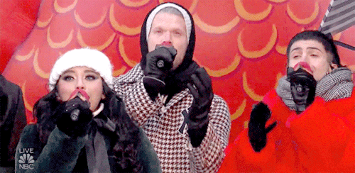 Pentatonix performing “Where are you Christmas?” at the 92ndAnnual Macy&rsquo;s Thanksgiving Day Par