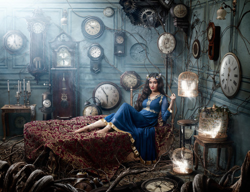 fairytalemood:Imara Collection featuring Shraddha Kapoor, photography by Tejal Patni, post production by André Souza Thumbelina, Red Riding Hood, Sleeping Beauty, Beauty and the Beast, Cinderella, The Little Mermaid