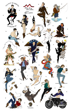 emmamunger:  Here’s my flash sheet with them all! A4 print on 100lb matte paper &amp; signedAvailable HERE :D 