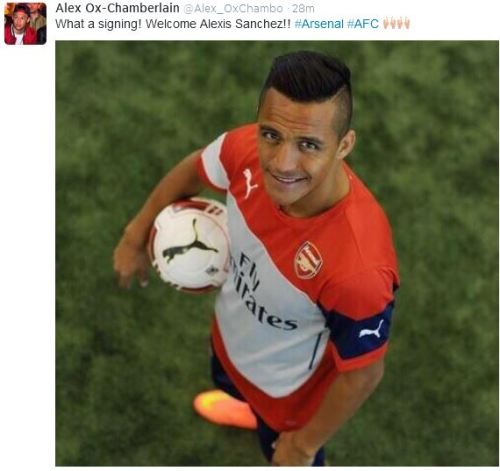arsenal-gunners: Arsenal players react to the signing of Alexis Sanchez *will be updated