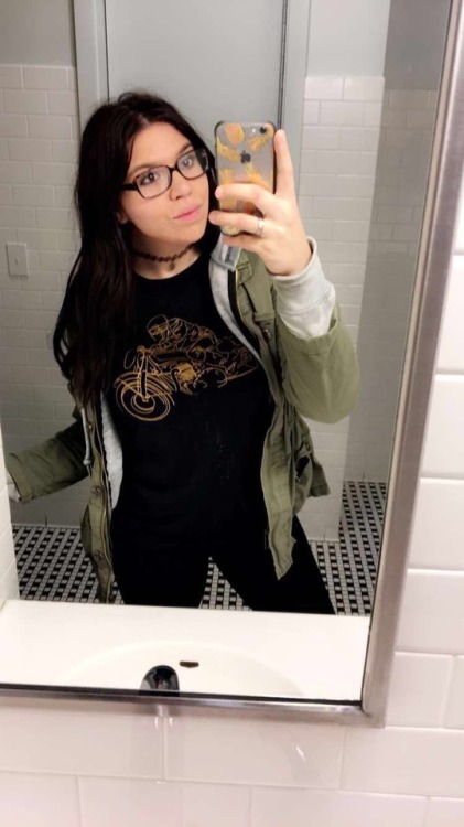 nakedhippie58: Saturday night selfie at a bar that’s playing music I hate so I’m hiding 