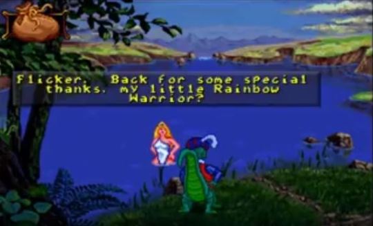 blazingdragonsrevolution: SO APPARENTLY AS I SAW ON THE LET’S PLAY OF @teamyume AND @fellobrabers-social WHEN YOU CLICK ON THE LAKE AFTER THE LADY OF THE LAKE LEFT FOR A TALK SHE COMES BACK AND SAYS : “MY LITTLE RAINBOW WARRIOR” -Mod Ben  I bet