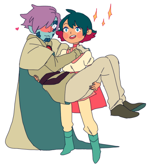 secondlina:  ohgrinchwhat:  OKAY BUT WHAT IF AMELIA CARRIED ZEL ACROSS PUDDLES   HELLO FELLOW SLAYERS FAN I AM DELIGHTED 
