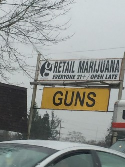 crimewave420:  I’m at the weed store I’m at the gun store I’m at the combination weed and gun store 