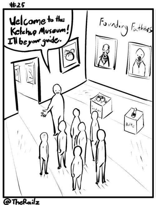 therailz-art:Today’s comic came from the words “ketchup museum” written in my notes.Twitter