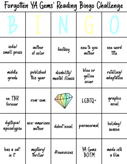 brightbeautifulthings: Welcome to Forgotten YA Gems’ fourth annual Reading Bingo Challenge!There are