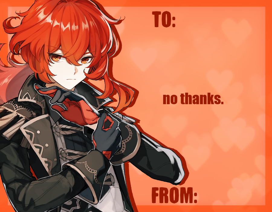 Genshin Impact Valentines Cards - PART 1 - Tumblr Pics