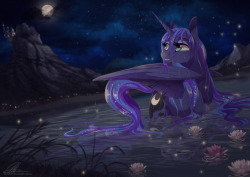 ponified:  Luna’s Night by dennybutt  