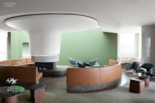 interiordesignmagazine:At the Luxus Hotel Bayerischer Hof in Munich by Jouin Manku, wool-nylon and a