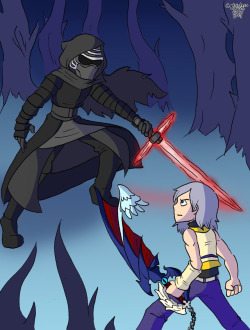 Kylo Ren VS Riku. I’d honestly love to