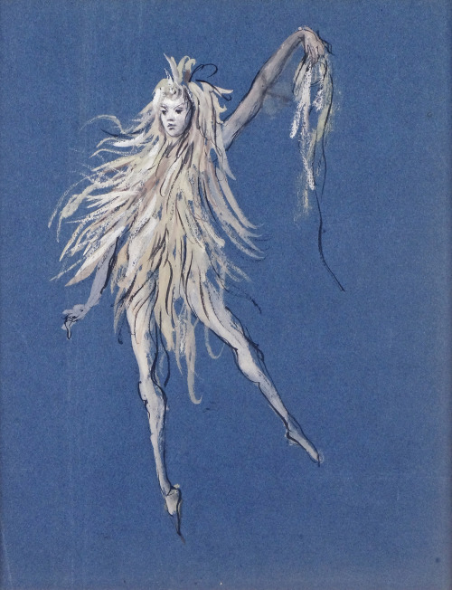 amare-habeo:      Leonor Fini (Argentine-French, 1908-1996) - Girl dressed in Feathers, N/D