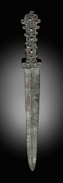 Chinese bronze dagger, Spring and Autumn Period (771 - 476 BC)from Christies
