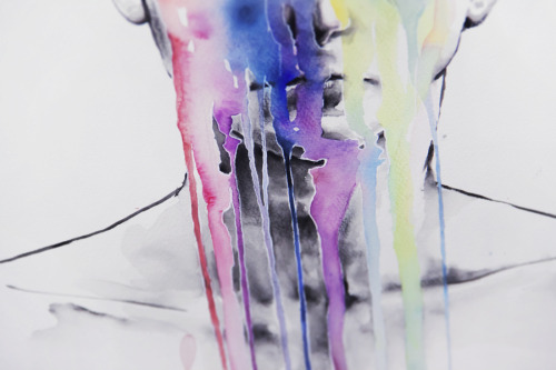 agnes-cecile:  All my art is on you but you still don’t hear me. 