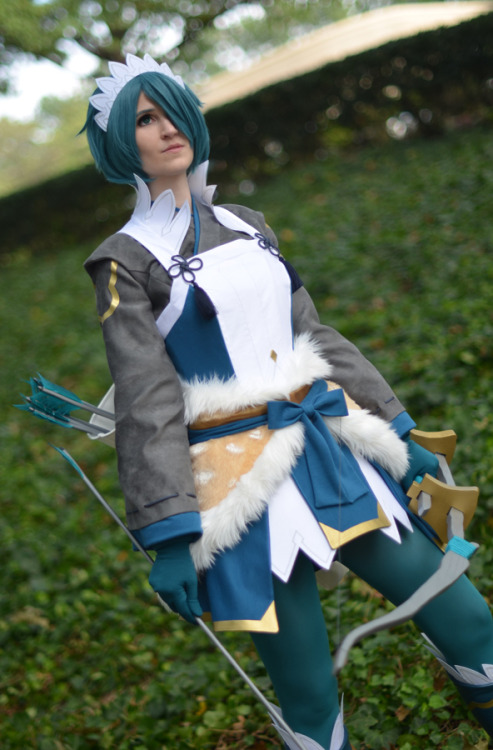 The absent-minded archer, Setsuna from Fire Emblem Fates. Costume made by Yashuntafun Cosplay. The d