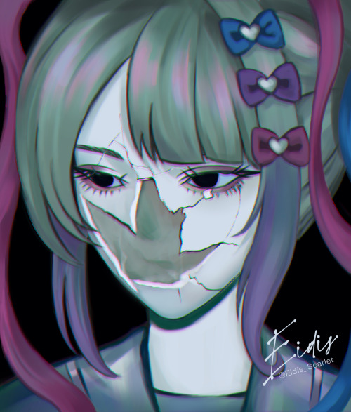 Broken Doll Face Art TrendTwitter