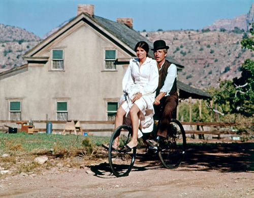 Katherine Ross, Paul Newman / production still from George Roy Hill’s Butch Cassidy and the Sundance