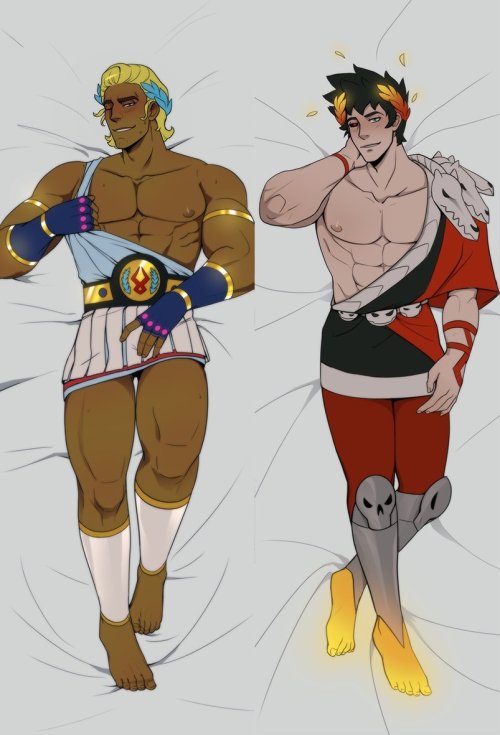 proxysart: I’m selling limited edition thesezag and thestarius hades body pillow cases/keychai