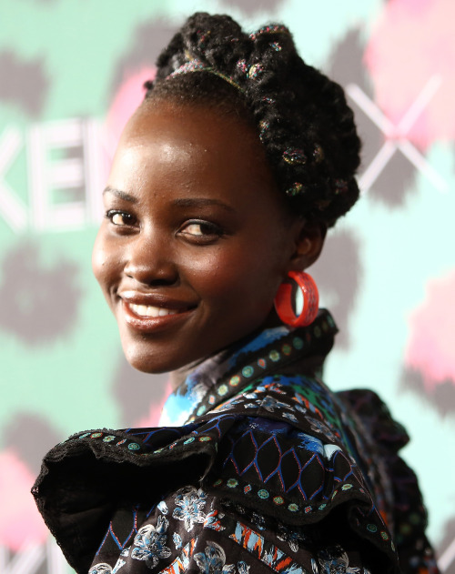 Lupita Nyong'o attends KENZO x H&M Launch Event Directed By Jean-Paul Goude’ at Pier 36 on Octob