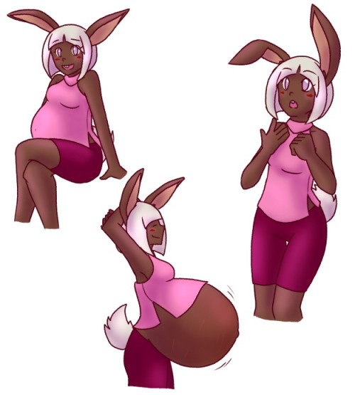 Rabbit girl is here! Harriet (Harri for short) is a childhood friend of Violet’s. They’re good frien