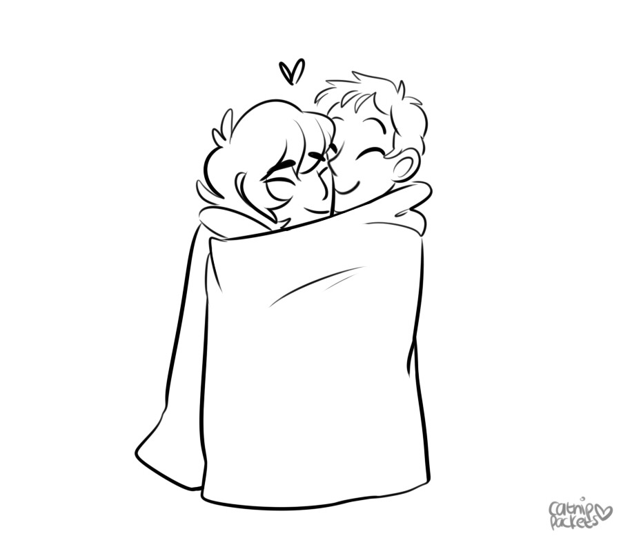 catnippackets:blanket cuddles!