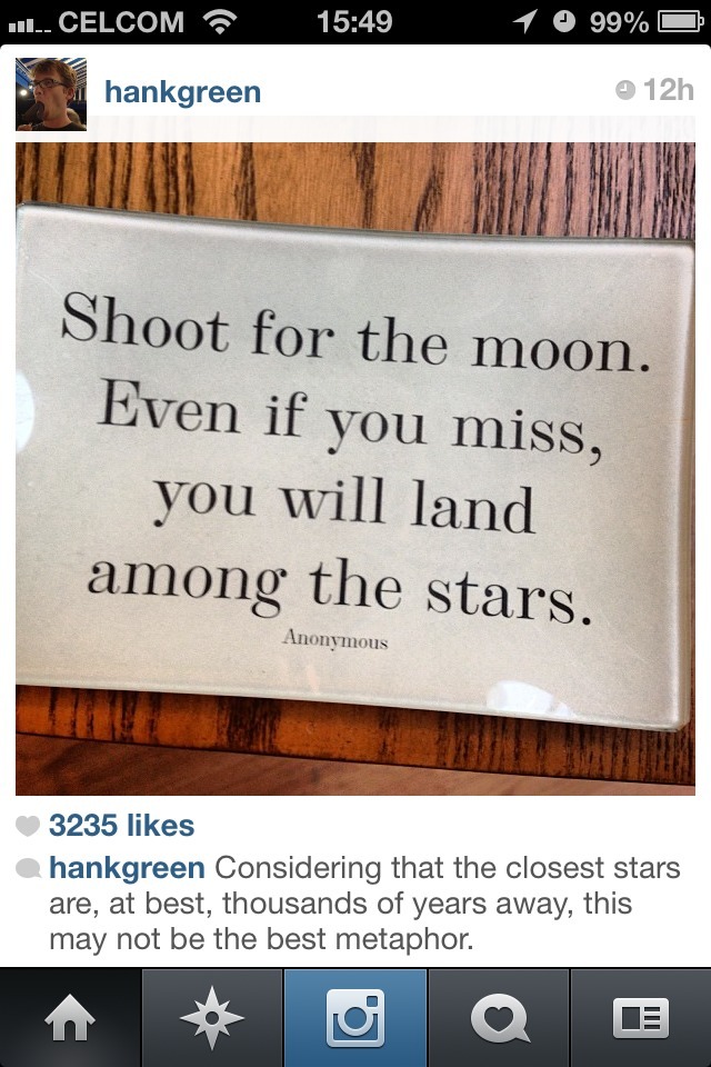 edwardspoonhands:  abstractfromadisarray:  THANK YOU, HANK! God this quote drives