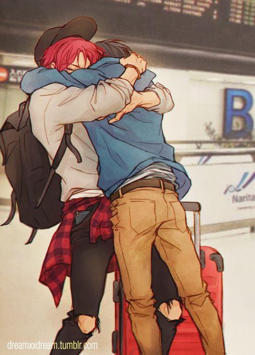 I cried about 10 times while drawing this&hellip;.. airport reunions are so good