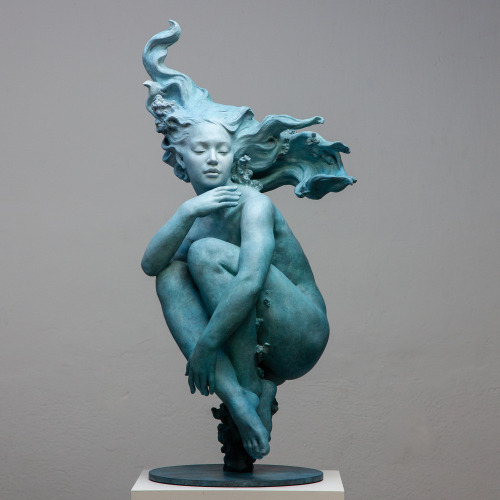 vxtacy:“Clio’s Dream” (2020), bronze and blue patina Coderch &amp; Malavia, Sc