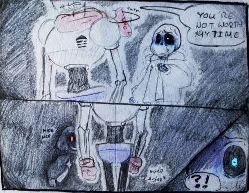 protopacman:  thelostmoongazer:   Sans has really bad night terrors and Papyrus wakes up in the middle of the night to comfort him (even tho he’s really confused and disoriented)  EDIT; I fixed it so you guys can read it easier since I was getting