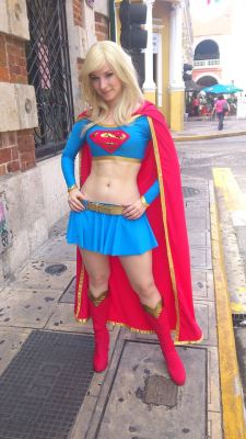 nsfwgamer:  Enji Night as Supergirl  NSFW