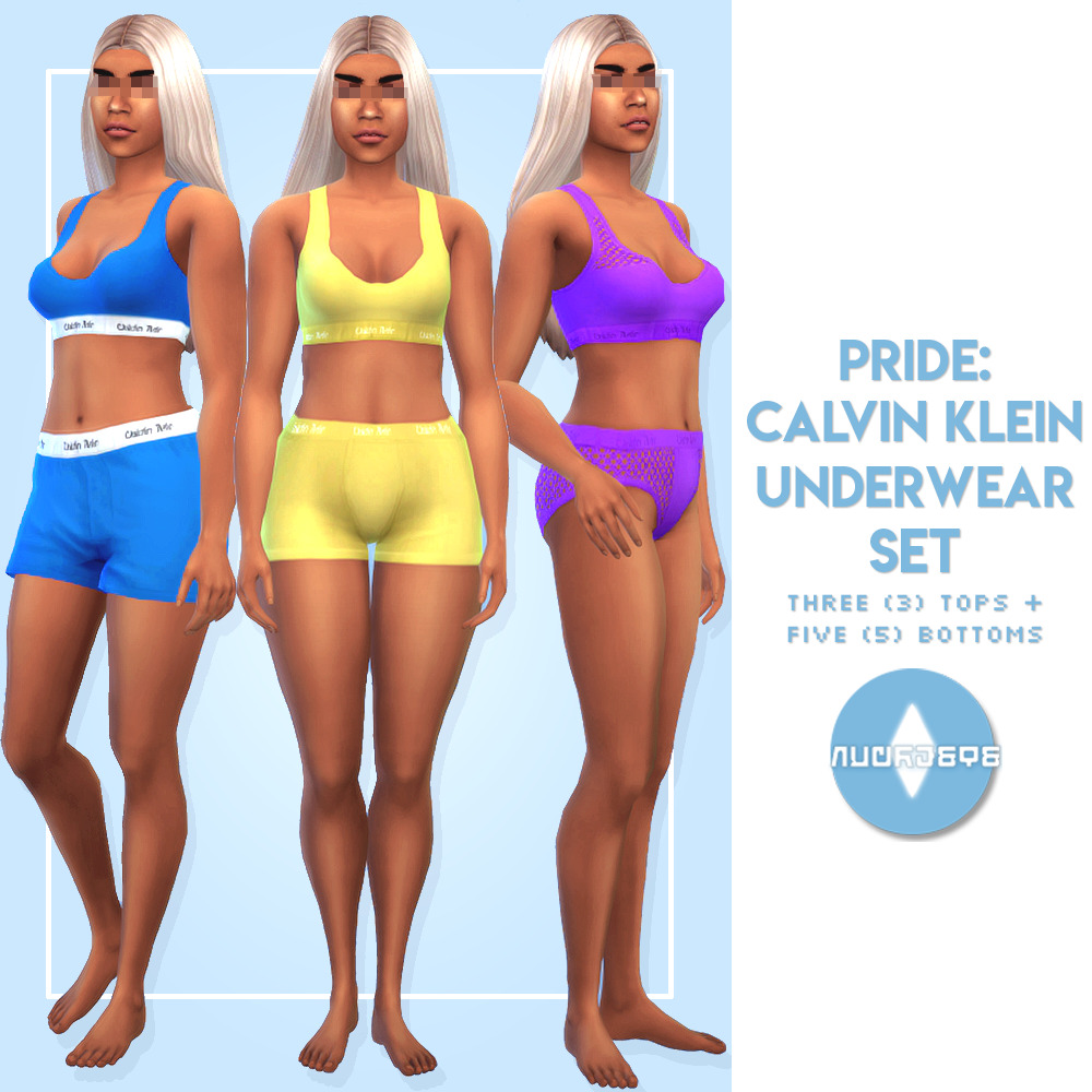 Maxis Match CC World — nucrests: 🔹 PRIDE: Calvin Klein Underwear Set