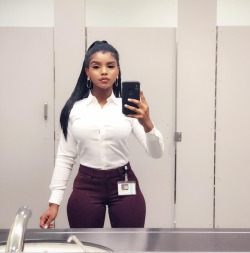 blackprofessionals:    SHE&rsquo;S SMOKING HOT!