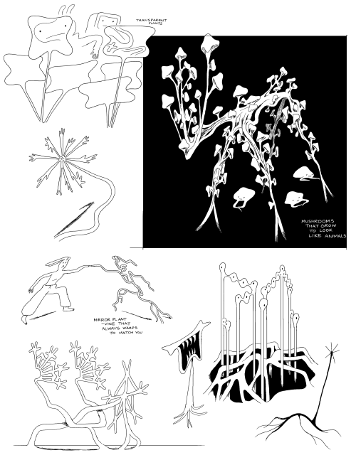 BMO Jungle Pod concept art by Michael DeForge