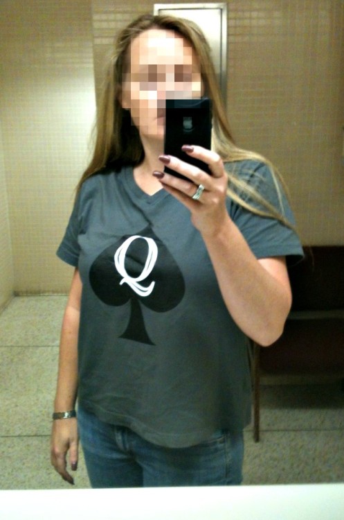 XXX cuckoldtoys:  “Queen of spades“ T-shirt. photo