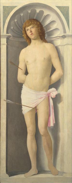 Saint Mark (?) and Saint Sebastian, by Cima da Conegliano, National Gallery, London.