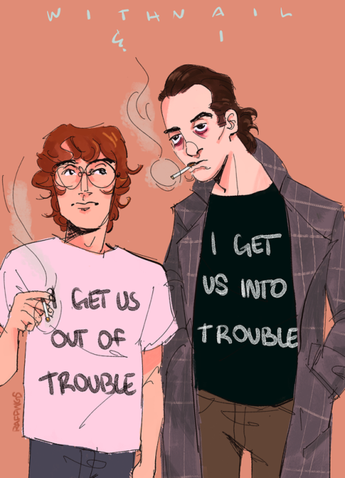 raffings:i watched withnail and i the other day and loved it so i drew marwood and withnail in 