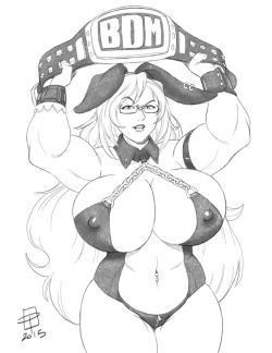 Rudeboy308:  Creemfild:  Quick-N-Dirty Sketch Commission For Rudeboy308 Of His Ex-Wrestler