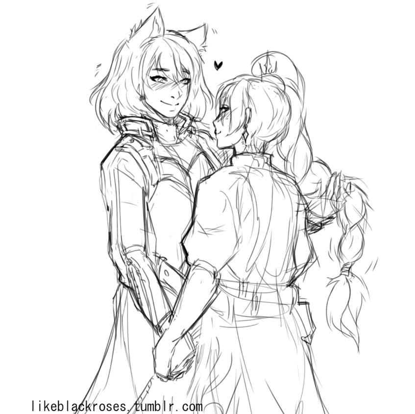 likeblackroses:some new monochrome + my idea that ruby should’ve gotten longer