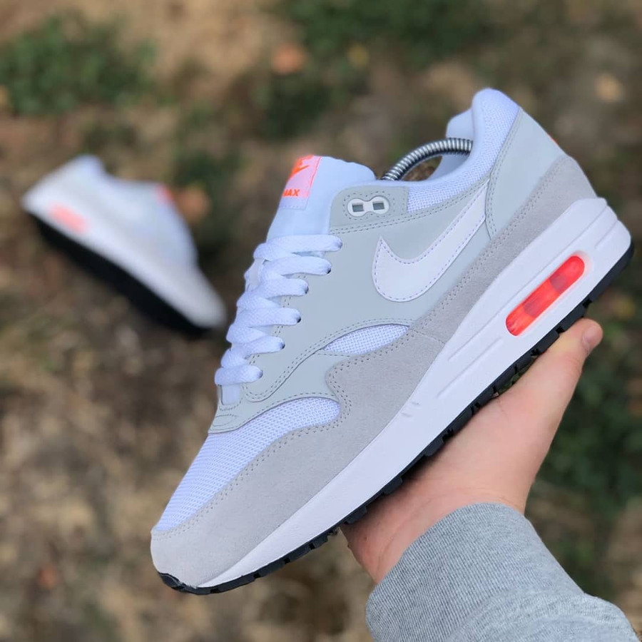 nike air max 1 pure platinum total orange