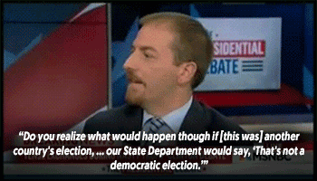leupagus:mediamattersforamerica:Threatening to jail your opponent is what happens in dictatorships. 