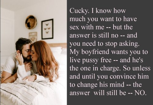 "The Truth Is, Cucky, That You Should Be Thankful That My Boyfriend Lets You Masturbate. My Sister's