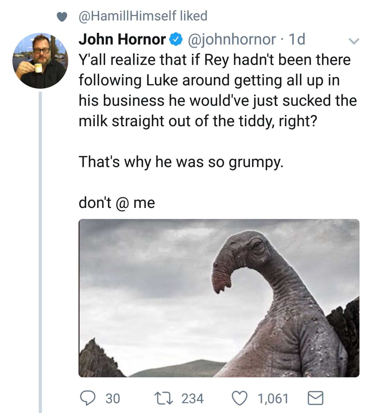 cartoonfanorwhatever: asshai:    please stop showing me mark hamills likes   Please