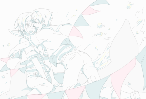 ikr-swimminghusbands:  MakoRin for harumaki ^u^ 