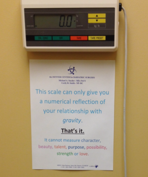 irishtiger22: sashaquaria: This sign is in my doctors office above the scale and I really love it. I
