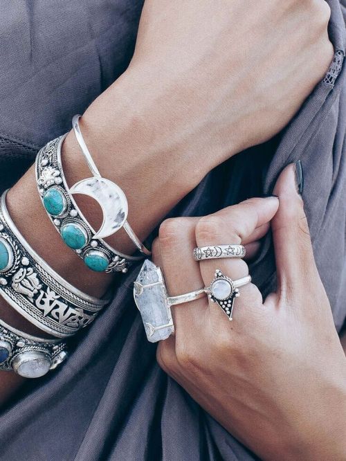 silver bracelets ♡