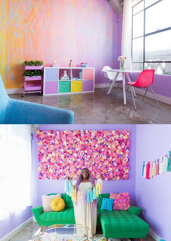 triplehamburgerjack:  culturenlifestyle:  Rainbow Colored Apartment Is Your Childhood