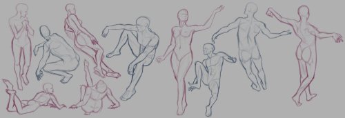 Porn Pics helpyoudraw:  50 male poses by MoonlitTiger