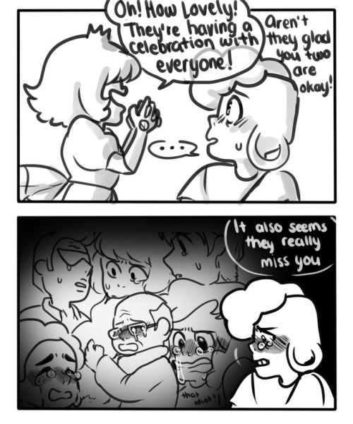 redberryart: Maybe  Padparadscha  Sapphire’s visions won’t be useless Bonus: 