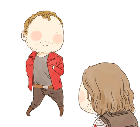 xxxxxx6x:  ASK15：Starlord x Winter SoldierTime to teach some new steps to Bucky.